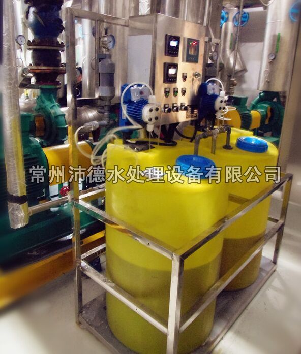 冷凍水自動加藥設(shè)備現(xiàn)場安裝圖